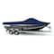 Eevelle Boat Cover ALUMINUM FISHING Walk Thru Windshield, Outboard Fits 18ft 6in L up to 100in W Navy SCAVWT18100B-NVY - alternate 1